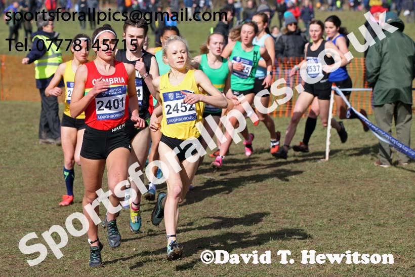 Womens under-20s 2019 British Athletics Inter Counties Cross Country, Prestwood Hall, Loughborough. Photo:  David T. Hewitson/Sports for All Pics